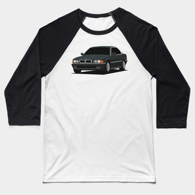 German Luxury Sedan Baseball T-Shirt by TheArchitectsGarage